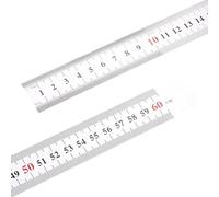 Righello In Acciaio Inossidabile Strumento Misurazione Matematica Pollici Centimetri Geometrico A Doppia Per Ingegneria Artigianato E Righello In Acciaio Inossidabile