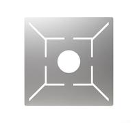 Righello in acciaio inox al carbonio per la misurazione precisa delle piastrelle e il disegno con design multifunzionale con trapezio cavo (argento)