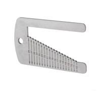 Righello in acciaio inox con punzonatura integrata per uso pratico (A)