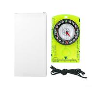 Righello in acrilico per la navigazione esterna, portatile, 10,5 cm, strumento di misurazione con scale multiple, leggero, per escursionismo, campeggio, viaggi con zaino in spalla, lettura di mappe