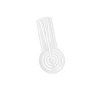 Righello in acrilico trasparente per stencil geometrici Righello multifunzionale per disegno acrilico per casa, scuola, viaggi, schizzo set di modelli