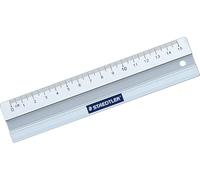 Righello in alluminio, 15 cm, argento, confezione da 1 pezzo