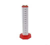 Righello in alluminio ispessito 16,8 cm per un posizionamento preciso | Corpo in lega di alluminio, scala trasparente su entrambi i lati, misure precise, trasporto leggero, finitura rossa