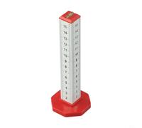 Righello in alluminio ispessito 16,8 cm per un posizionamento preciso | Corpo in lega di alluminio, scala trasparente su entrambi i lati, misure precise, trasporto leggero, finitura rossa
