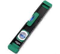 Righello in alluminio pressofuso con forte base magnetica, livello resistente agli urti per una misurazione orizzontale e verticale precisa, 300 mm (livello 14025)