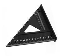 Righello in lega di alluminio 7 pollici, fornisce misurazione precisa dell'angolo e marcatura con troncatrice quadrata carpentiere goniometro quadrato per inquadratura per la