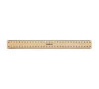 Righello in legno Celco, finitura liscia, resistente, durevole, con bordo in met