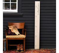 Righello in legno naturale Boho in legno naturale con righello per la crescita dell'altezza