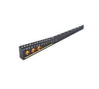 Righello In Metallo 2-In-1 per Misurare L'Altezza e L'Abbassamento del Veicolo per Auto da Turismo e da Drift RC 1/10, Nero e Oro