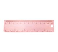 Righello in Metallo Rame Rosa 12cm Multiuso per Taglio e Insegnamento | Portatile e Resistente All’usura, Uso Domestico e Ufficio, Scala in Centimetri, Stile Classico
