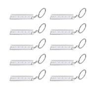 Righello in miniatura in metallo per pietre preziose accurate dimensionamento viaggio all'aperto dispositivo di misurazione portatile piccolo righello in metallo