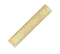 Righello In Ottone Strumenti di misura compatti in ottone | Con righello triangolare e goniometro for lo studio della cartografia e la misurazione del disegno(C)