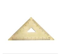 Righello In Ottone Strumenti di misura compatti in ottone | Con righello triangolare e goniometro for lo studio della cartografia e la misurazione del disegno(A)