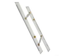 Righello in plastica trasparente, 59,9 cm, scala trasparente, in plastica | Meccanismo split-pull, scorrimento scorrevole, regolazione rapida dell'angolo, rilevamento grafico professionale