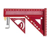 Righello in scala multiangolare anodizzato per disegno tecnico, costruzione disegno e misurazioni precise, strumento di misurazione lungo in alluminio