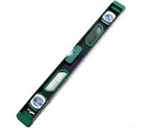 Righello in solido alluminio pressofuso con forte base magnetica ad alta precisione, manicotto in gomma resistente agli urti, lunghezza multipla da 300 mm a 1000 mm, adatto per falegnameria, lavori