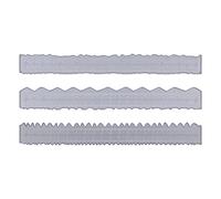 Righello irregolare dei bordi 3pcs, montature dell'acciaio al carbonio che tagliano il mestiere portatile di fai da te che imprimere attraente decorativo per la fabbricazione