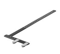 Righello L-shape, regolazione in lega d'alluminio, righello quadrato per distanza corda, strumento di misurazione per archi compound, allenamento sportivo, regolazione precisione