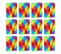 Righello Magico Colorato Da 16 Pezzi, Giocattoli Educativi per Bambini, Giocattoli Tridimensionali Multi-gioco, Puzzle Di Deformazione Lunga, Regali Giocattolo per Bambini