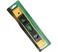 Righello magnetico con tre flaconcini a bolle, 23 cm, in lega di alluminio compatto per la lavorazione del legno, montaggio di mobili e appendere quadri, nero (B)