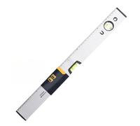 Righello magnetico da 300 mm, in lega di alluminio con scala millimetrica e bolla girevole per misurare l'angolo di 180°, 90°, 45°, forte base magnetica per uso a mani libere su superfici metalliche