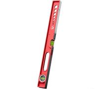 Righello magnetico in alluminio con forte base magnetica e flaconcino di precisione a bolle, strumento di misurazione da 30 cm/50 cm/60 cm, per miglioramento domestico e edilizia (600 mm)
