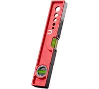 Righello magnetico in alluminio con forte base magnetica e flaconcino di precisione a bolle, strumento di misurazione da 30 cm/50 cm/60 cm, per miglioramento domestico e edilizia (300 mm)