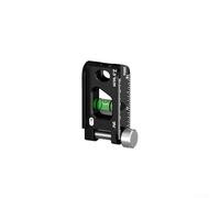 Righello magnetico | Lega di alluminio pressofuso solida con fiale multi-angolo (0/30/45/90°) | Base con scanalatura a V per tubi, metriche e per bilance imperiali, tasca compatta (nero 6,3 cm)