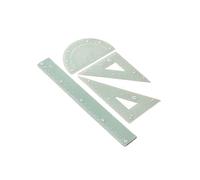 Righello Matematico In Plastica Strumento Geometria Matematica Professionale Con Righello Dritto Goniometro Quadrato Impostato Per Strumento Geometria Degli Studenti