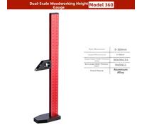 Righello Misuratore Altezza Lavorazione Legno Precisione con Doppia Scala per La