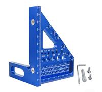 Righello multi angolo in lega di alluminio con opzioni di foro quadrato e rotondo e perno di posizionamento fisso per una foratura precisa