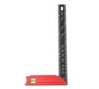 Righello multiangolare in alluminio a forma di L per falegnameria, tra cui layout, scrittura e allineamento dei bordi dritti (40 cm)