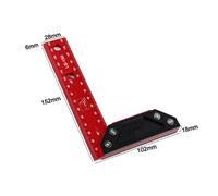 Righello Multiangolo da Falegname con Scala di Facile Lettura per Disegno Precis