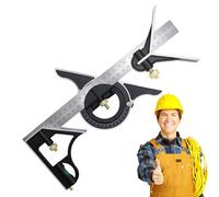 Righello multifunzione ad angolo retto, ad alta precisione, combinazione regolabile, righello ad angolo retto, multifunzionale per falegnameria e costruzione