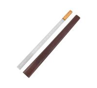Righello multifunzione con bordi dritti strumento di misurazione 50 cm 20 "Righello diritto in acciaio inossidabile montato su auto difesa in acciaio inossidabile con design multifunzionale