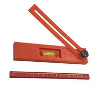 Righello multifunzione con livelle a bolla integrate, righello pieghevole per misurazione precisa del legno, goniometro