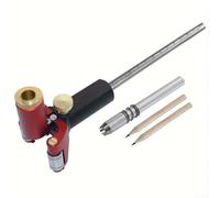 Righello multifunzione per la lavorazione del legno, 0-120 mm, in lega di alluminio, acciaio inox, ottone, per tracciare linee parallele e strumenti di misurazione per falegnameria e progetti fai da