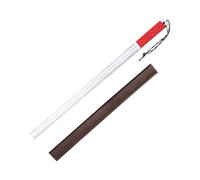 Righello multiuso in acciaio inox con copertura, perfetto per l'istruzione ingegneristica e le emergenze, righello di sicurezza della difesa