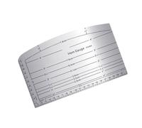 Righello multiuso in metallo con linee di misurazione per cucito e progetti su scala multipla