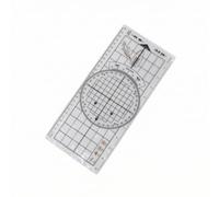 Righello Nautico per Carte Nautiche con Disco Rotante in Plastica Trasparente per re Distanze E Trasferire Coordinate Mappe Marine Adatto per Tracciare Rotte E Lavoro con Bussole