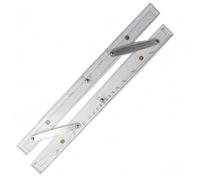 Righello Navigazione Professionale Dotato di Paralleli Materiali Acrilico E Ottone Garantisce Stabilità E Facilità Nel Tracciare Rotte Adatto a Uso, style to 4