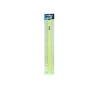 Righello neon trasparente 30 cm