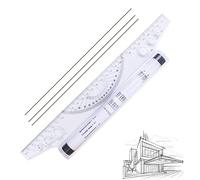 Righello Parallelo 30cm Multiuso Bilancia Bilanciamento, a Rullo Plastica Rotante Per Disegno e Di Rotolamento con Misurazione