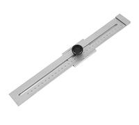 Righello parallelo, righello Scriber in acciaio inossidabile 0-300mm Strumento di misurazione della lavorazione del legno, indicatore di marcatura preciso, righello dell'ingegnere