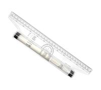 Righello Parallelo Rotante, Righello a Rullo 30cm, Righellos Rotante per Disegno, Professional Metric Parallel Rolling Ruler per Linee Rette, Angoli, Linee Parallele Adatto per Scuole e Uffici