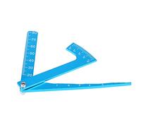 Righello per Camber per Auto RC, Righello Regolabile in Metallo 3 in 1 per Scala RC Che Regola L'altezza e lo Strumento per Camber del Cerchione in Lega di Alluminio Blu per
