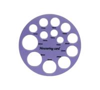 Righello per capezzoli in morbido silicone per misurare la flangia per la madre che allatta per determinare la flangia ottimale e lo strumento di misurazione in silicone adatto