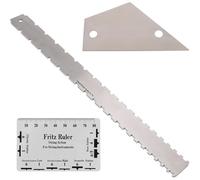 Righello per chitarra collo intagliato righello calibro 42 x 3,7 cm righello bor