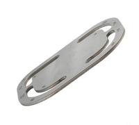 Righello per cinturino, modello stencil con doppio cerchio, calibro angolare arrotondato e sagoma di coda per misurare le dimensioni del cinturino in pelle e la fibbia (B)