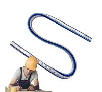 Righello per cucire - PVC + strisce metalliche, strumento di progettazione architettonica multifunzionale, righello flessibile per design tecnico, forma serpentina,